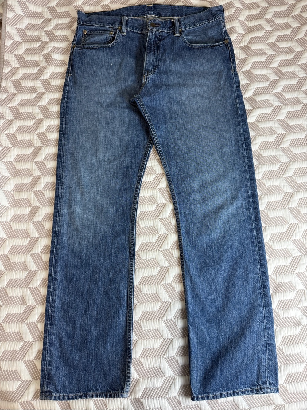 Polo Ralph Lauren Jeans 867 Classic Fit Blue Denim Mens 33x32 Vintage Style - Picture 3 of 8